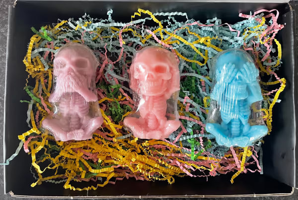 SEE NO EVIL, SPEAK NO EVIL, HEAR NO EVIL SOAP SET