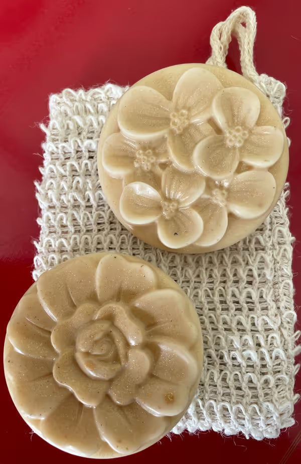 FLOWER SOAP PLUS REUSABLE BAG